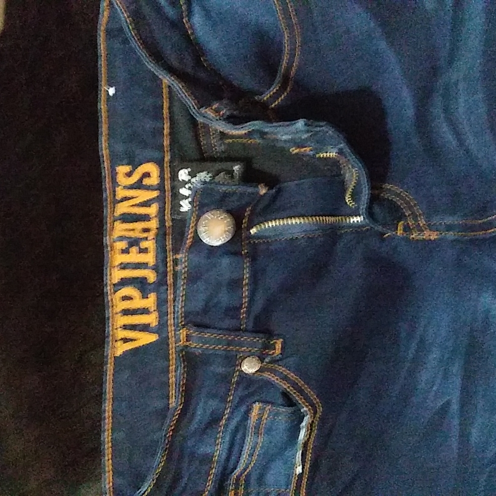 vip jeans straight leg dark blue